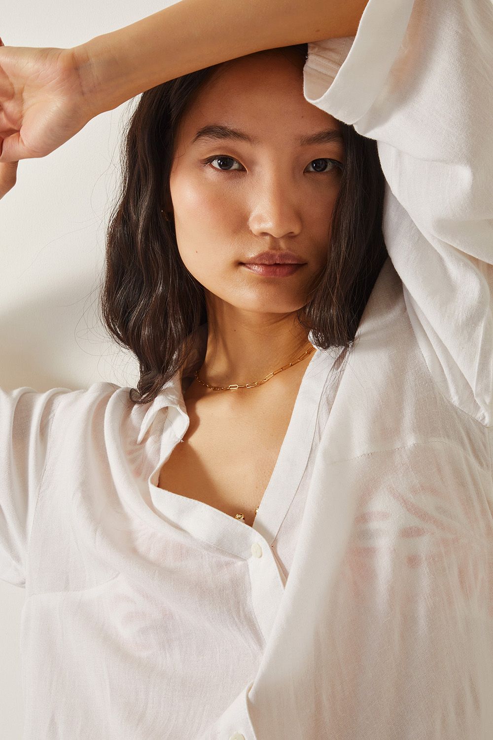 Monsoon Esme Beach Shirt Dress White