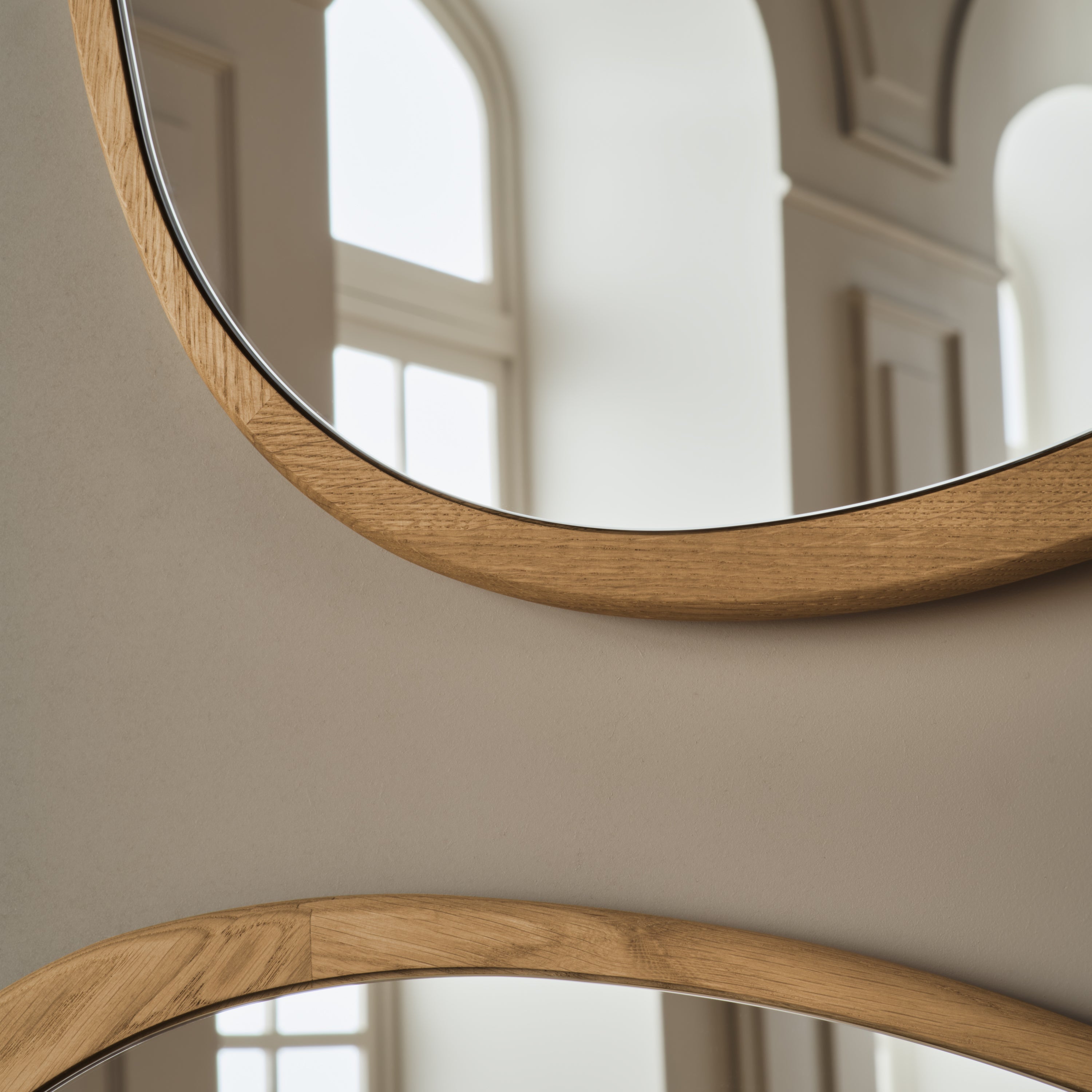 Bolia Elope Spiegel - H 57,5 x B 73,5 cm - White Pigmented Oiled Oak