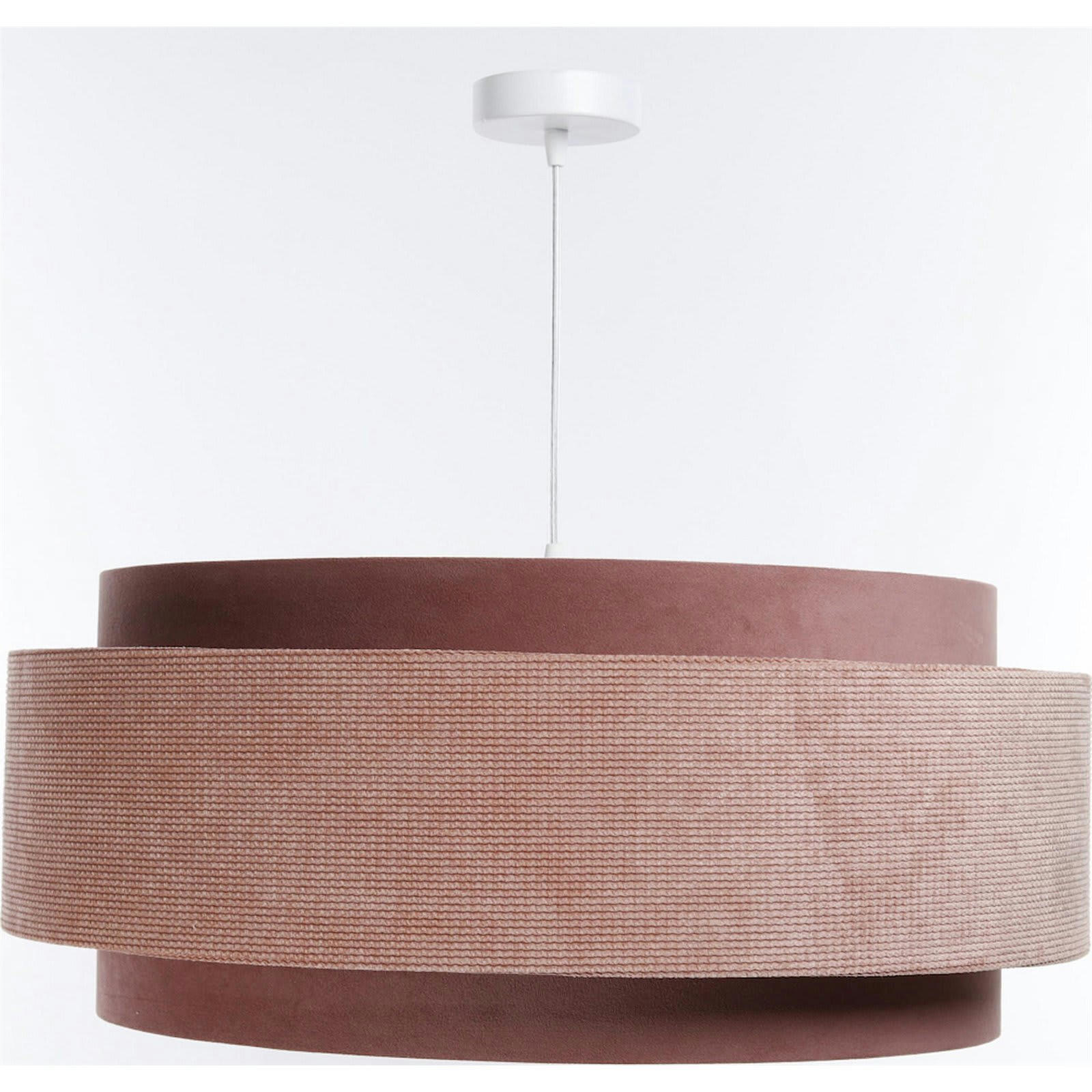 DOBLO - Suspension Tissu Rose 60x60x25 cm
