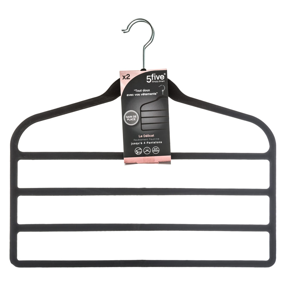 Conjunto de 2 cabides para calças