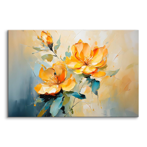 Obraz Akwarelowe Barwne Kwiaty 30x20cm