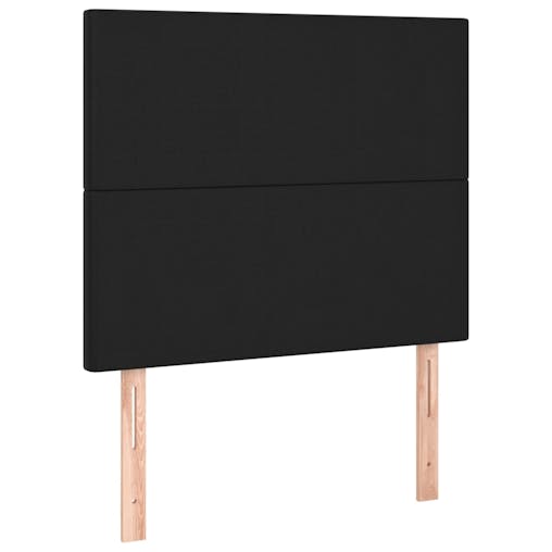 NNEVL LED Headboard Black 80x5x118/128 cm Faux Leather