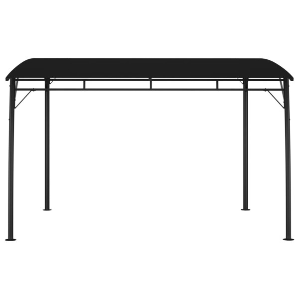 Zadaszenie ogrodowe Antracyt 3 x 3 x 2.55 m Poliester vidaXL