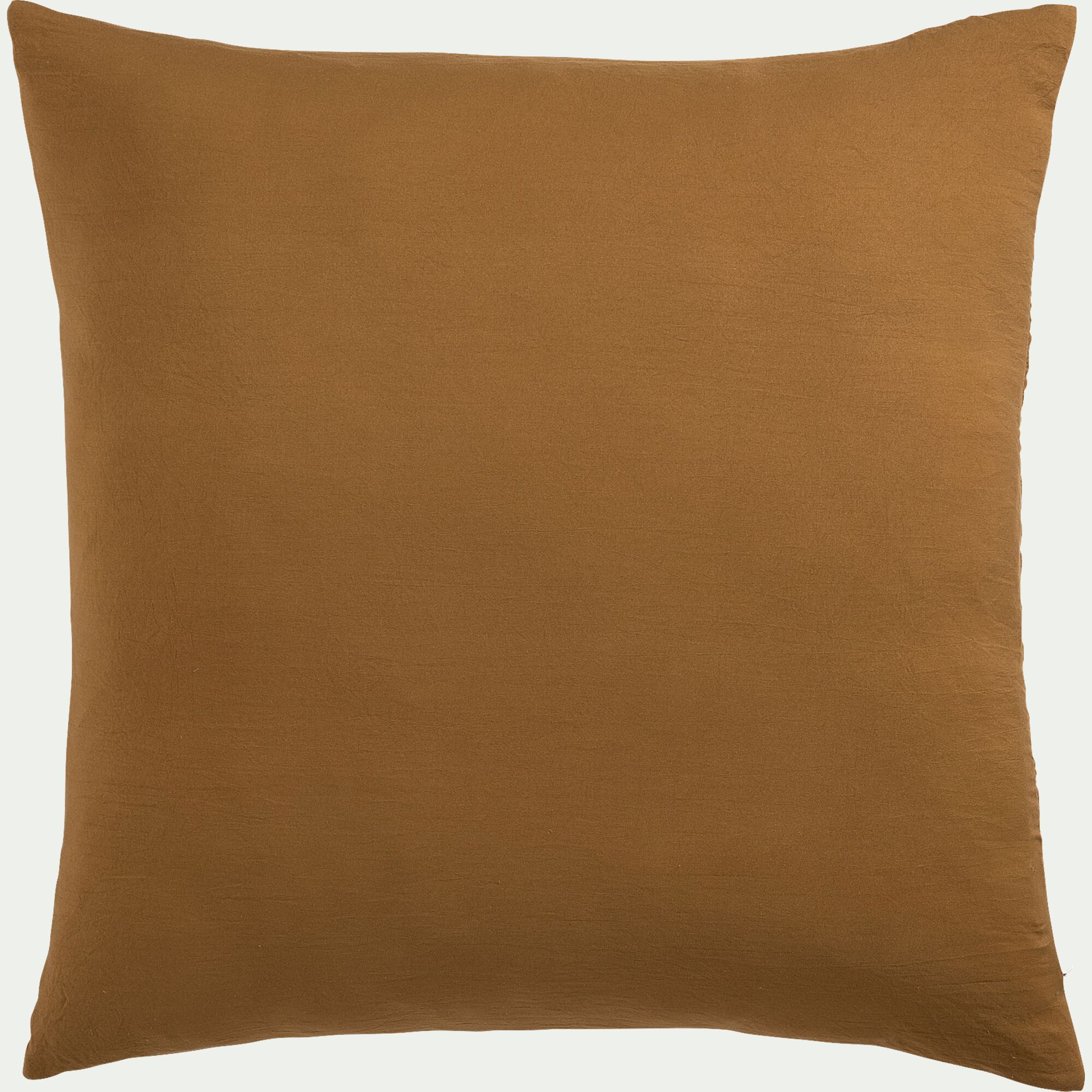 BENITO - Coussin en tissu surpiqué 45x45cm - jaune alep