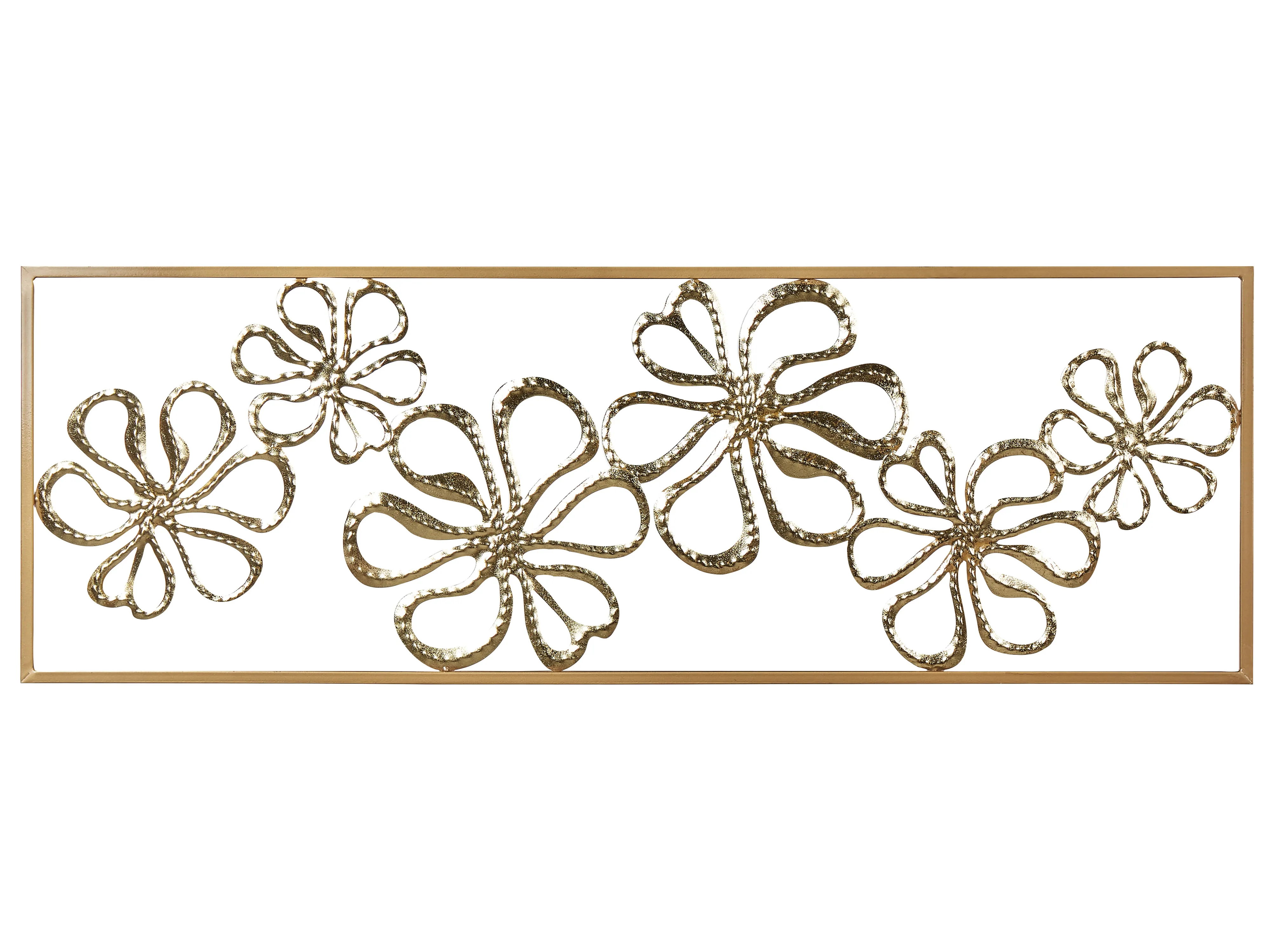 Wall Decor Flower CERIUM Metal 31 cm Gold