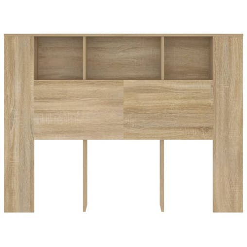 NNEVL Headboard Cabinet Sonoma Oak 140x18.5x104.5 cm