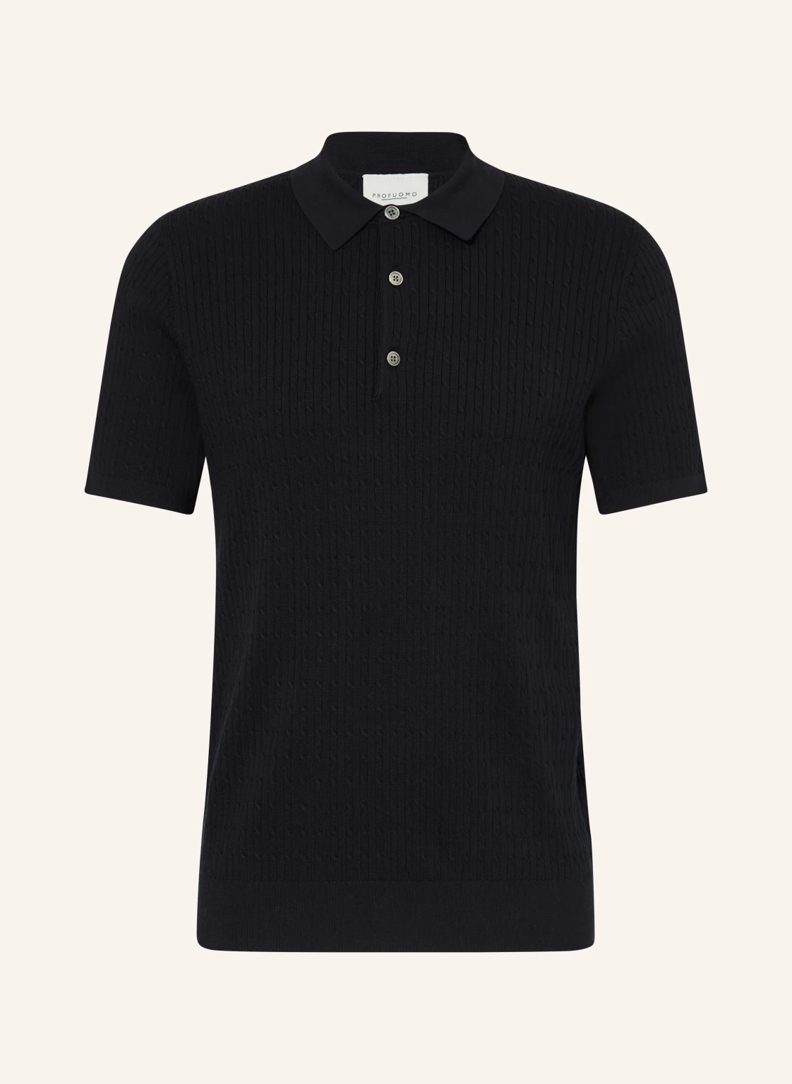 PROFUOMO Strick-Poloshirt
