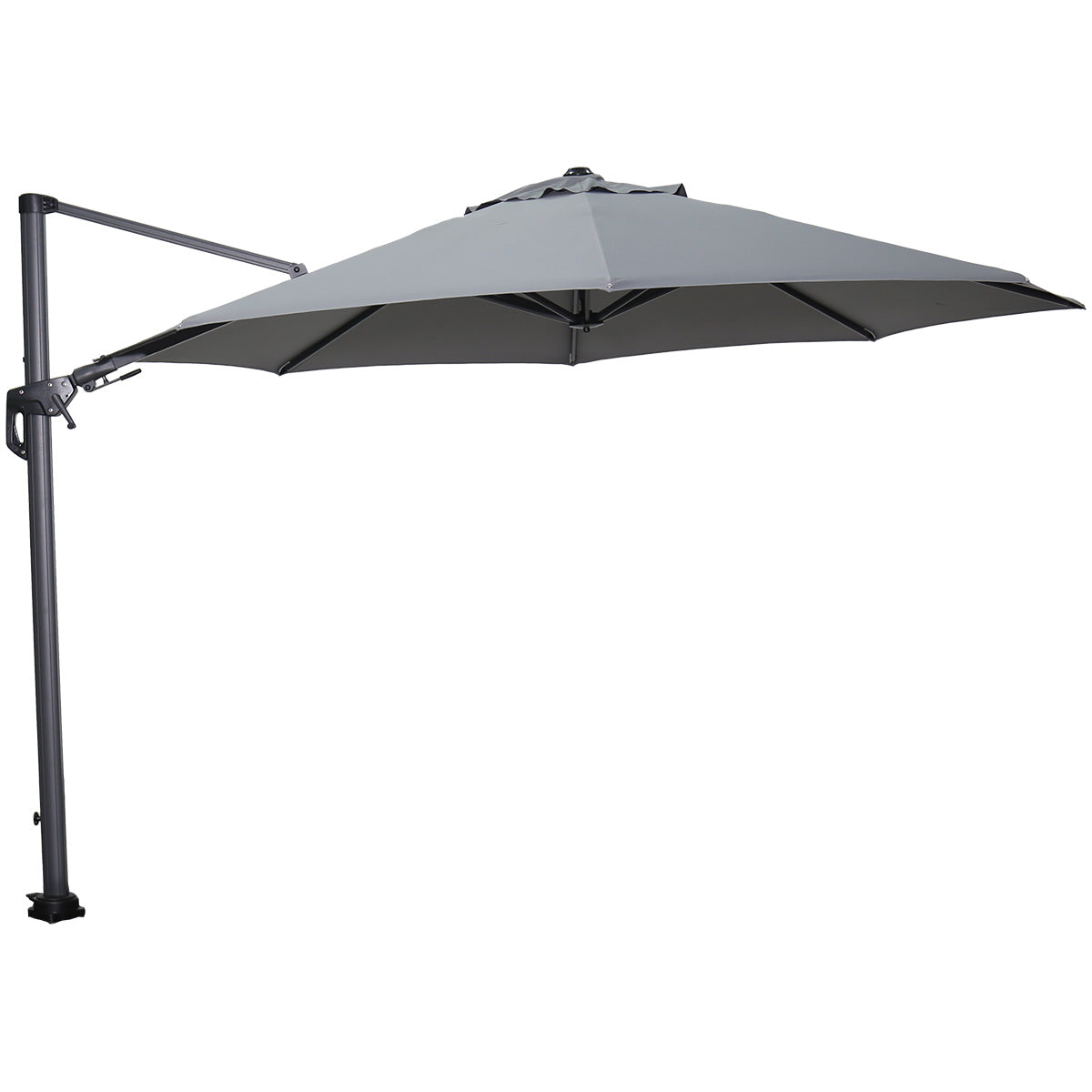 Garden Impressions zweefparasol Hawaii licht grijs doek - Ø350 cm