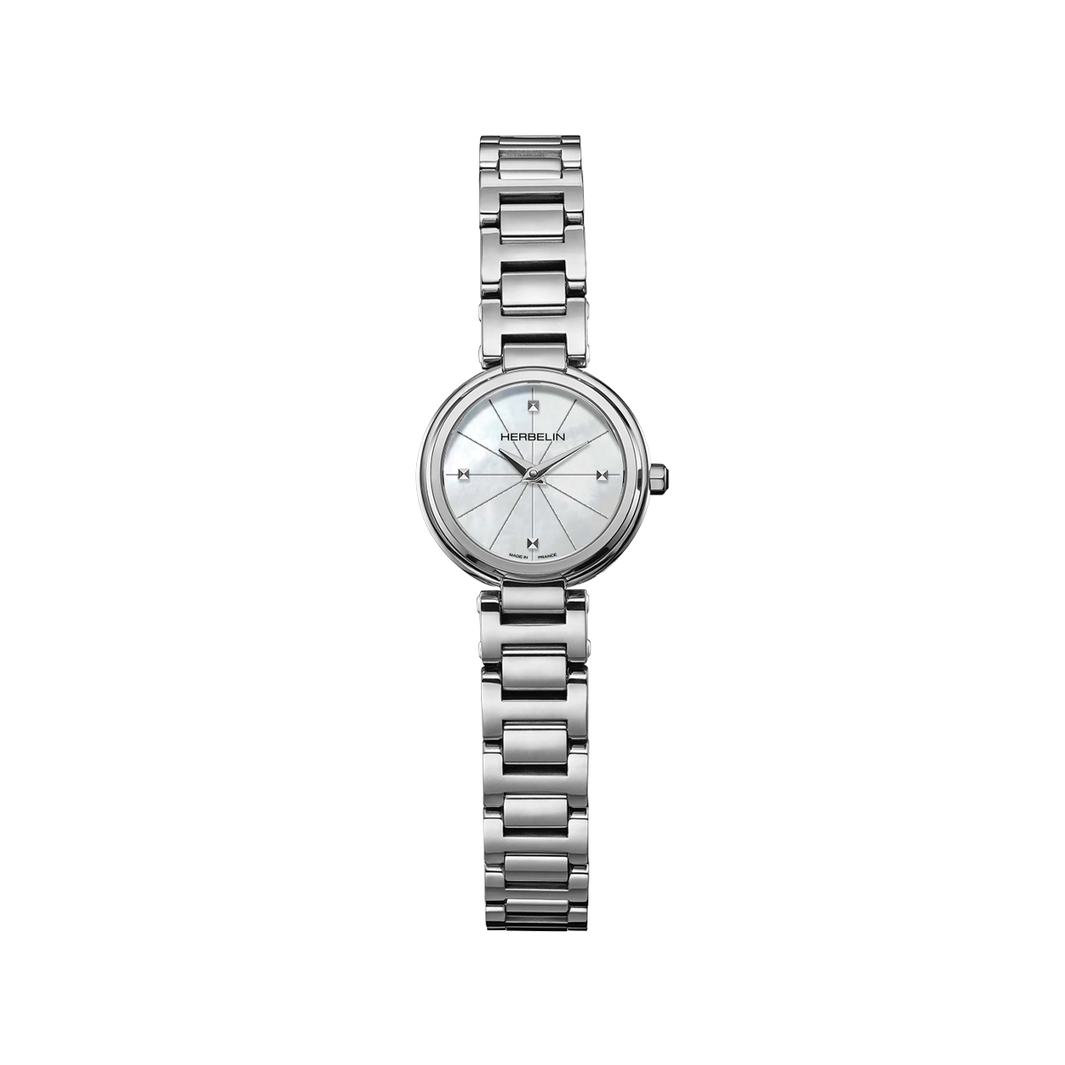 LADY H – QUARTZ – ACIER & NACRE