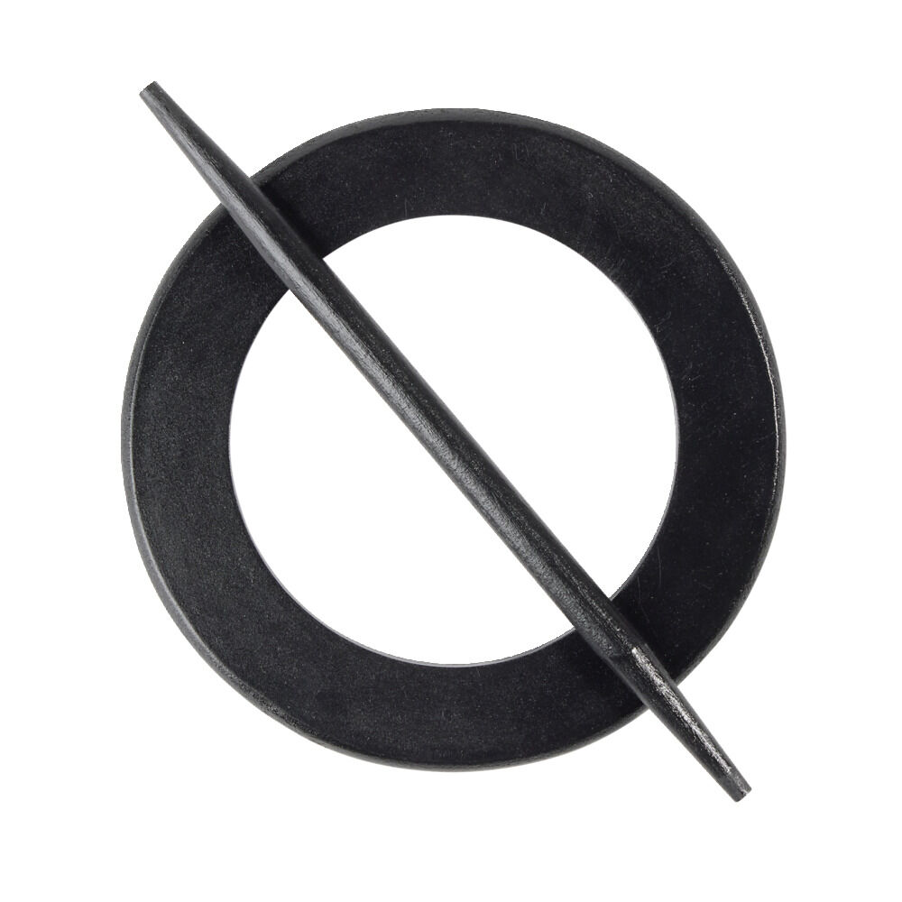 Embrasse pour rideau ronde en bois noir ou blanc Ø14cm (2 modèles)