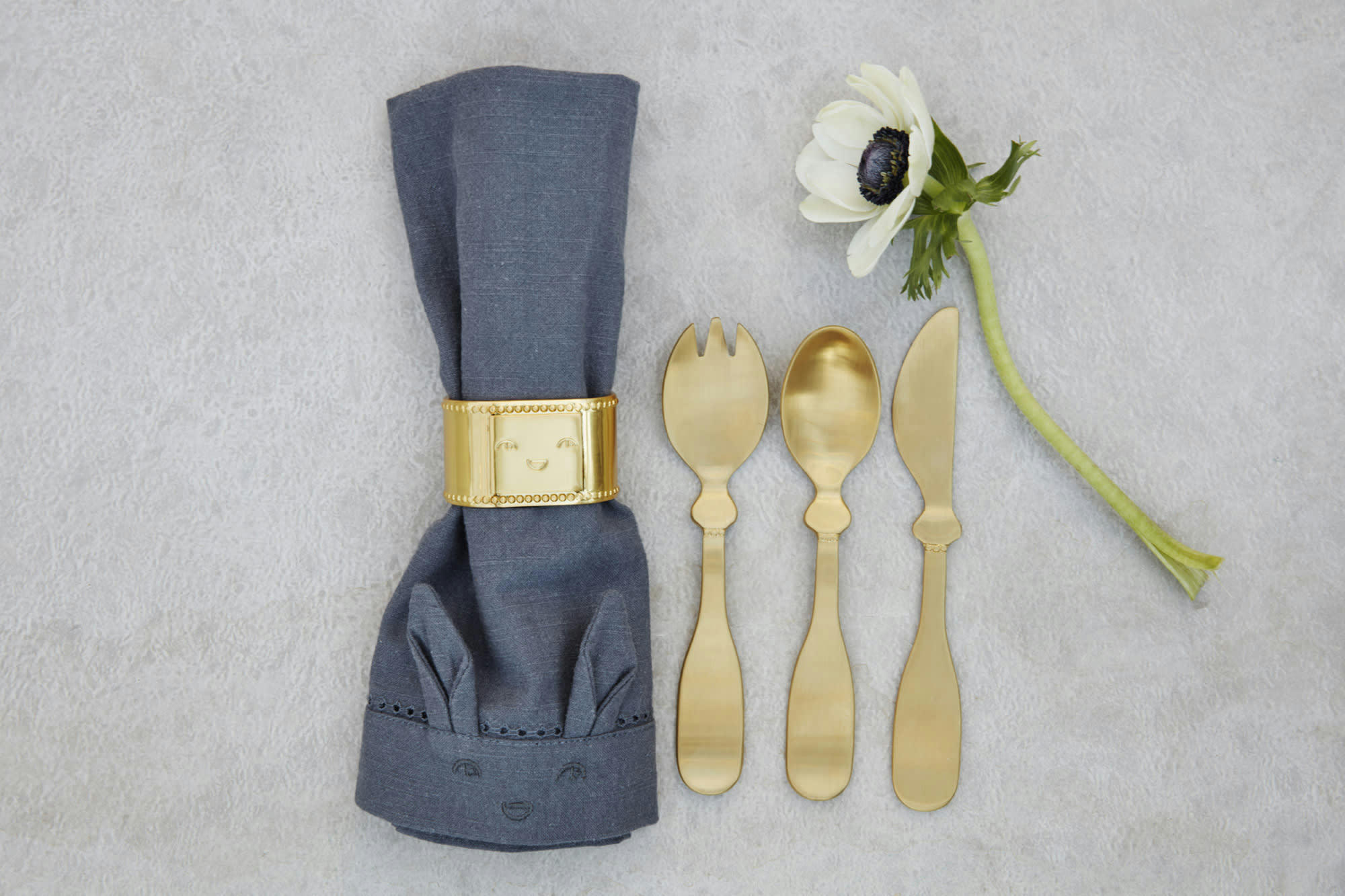 - Serviettes de table enfant (lot de 2)  Bleu