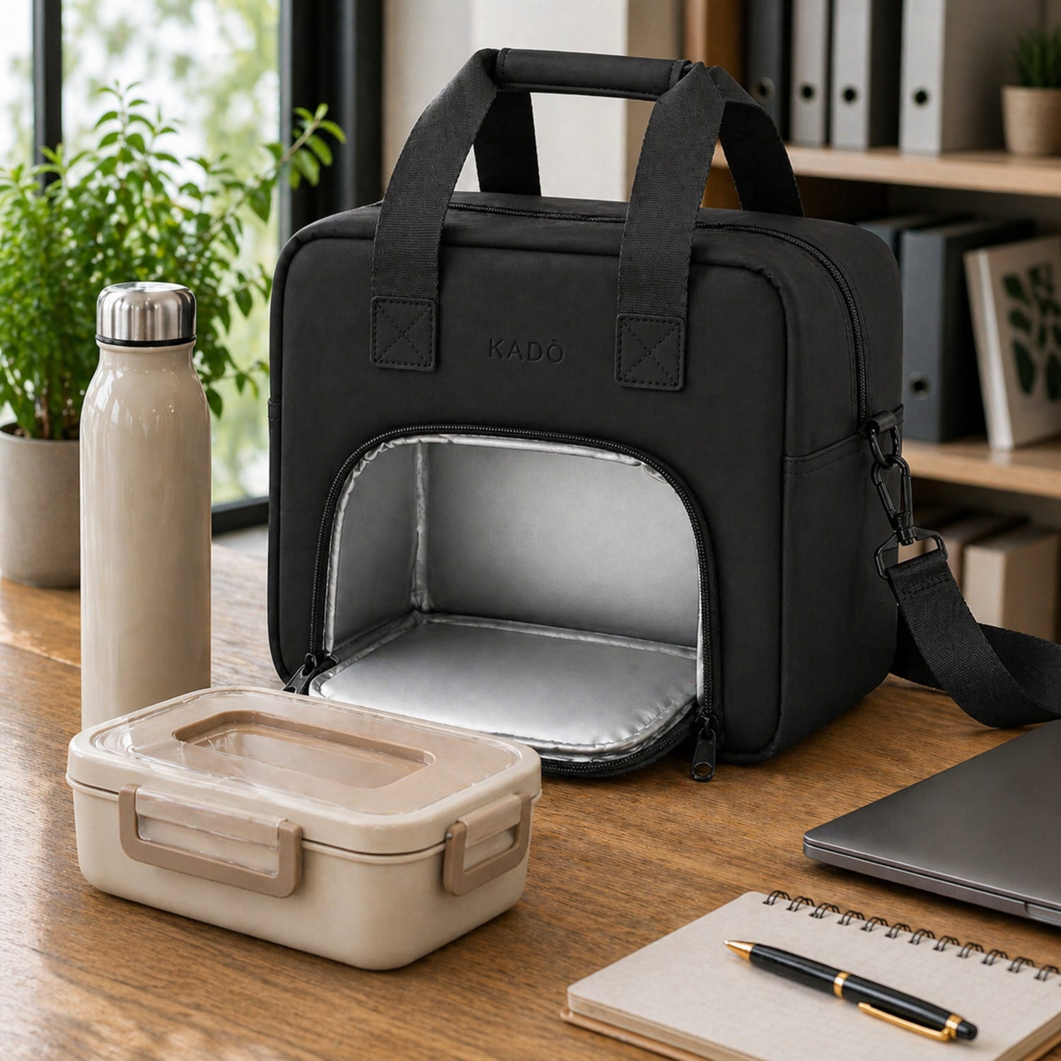 Borsa termica 10 L con tracolla nera