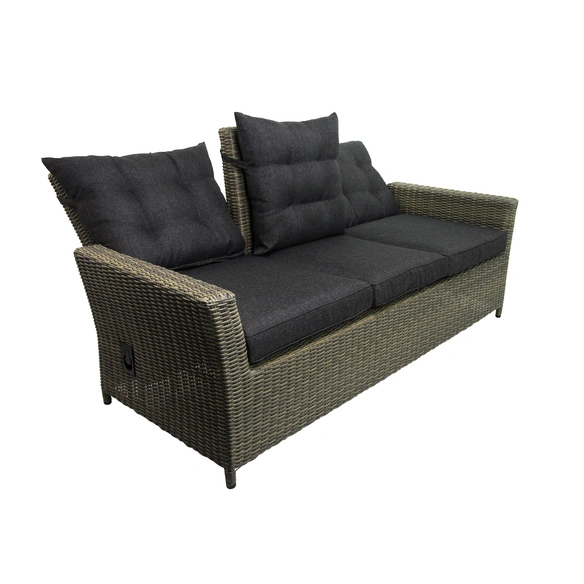 Dining-Lounge »Asti«, 5 Sitzplätze, Polyrattan/Aluminium/Polyester/Glas, inkl. Auflagen