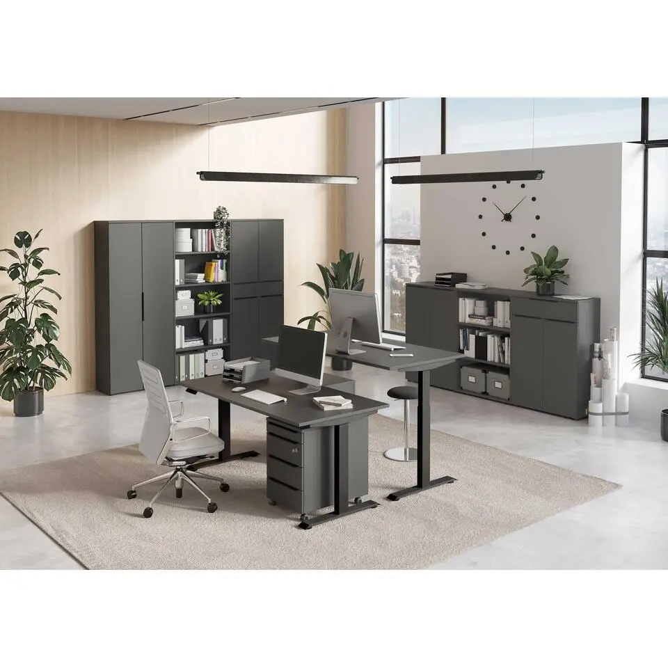 Ladekast met wielen Hermoso - 42 x 60 x 63 cm - Antraciet