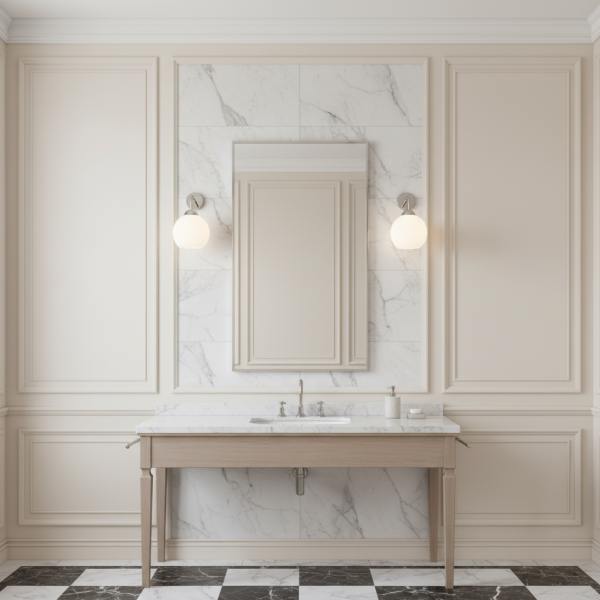 Kinkiet ścienny łazienkowy EDYLIT glamour chrom 1xE27 VIKTORIA 13-703