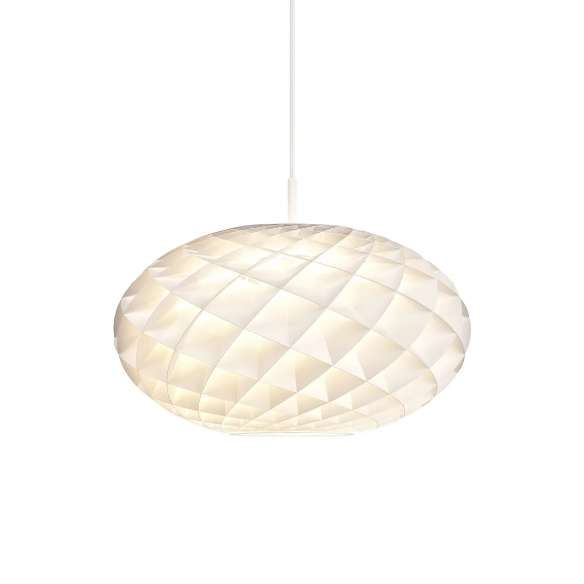 Louis Poulsen - Patera Pendelleuchte oval Ø 50 cm, weiß