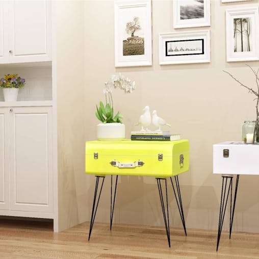 NNEVL Bedside Cabinets 2 pcs 49.5x36x60 cm Yellow