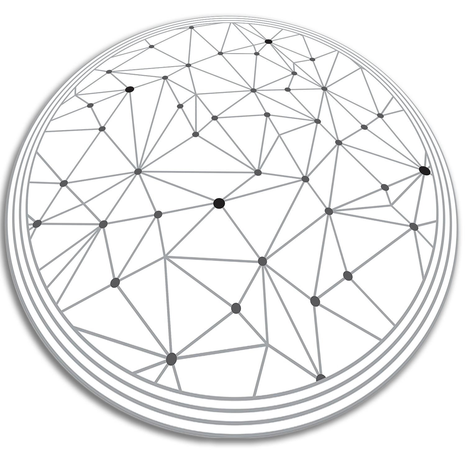 Wewnętrzny dywan winylowy - Geometryczna siatka 50 cm