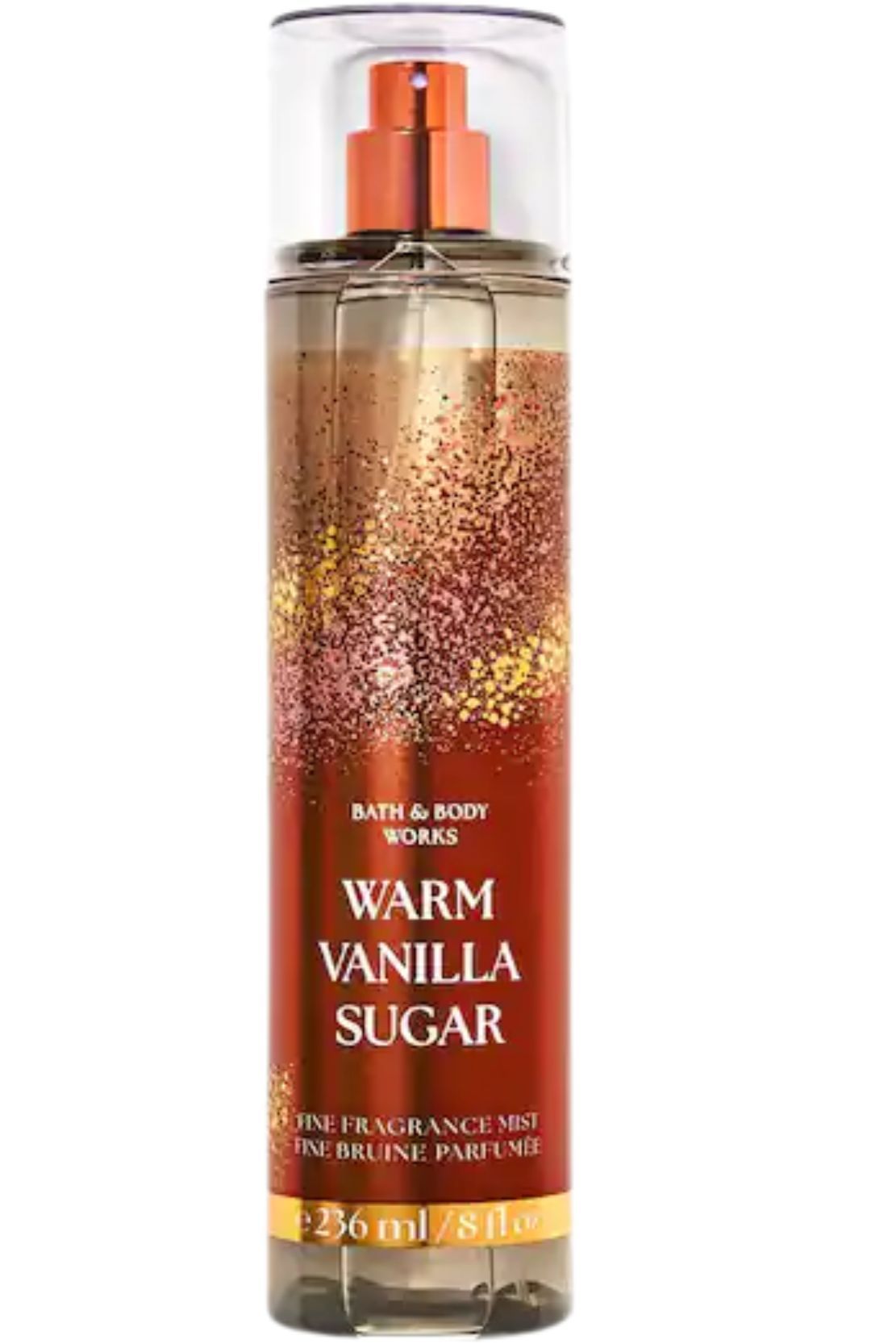 Bath & Body Works Warm Vanilla Sugar Fragrance Mist 236ml – Sweet Vanilla Body Spray