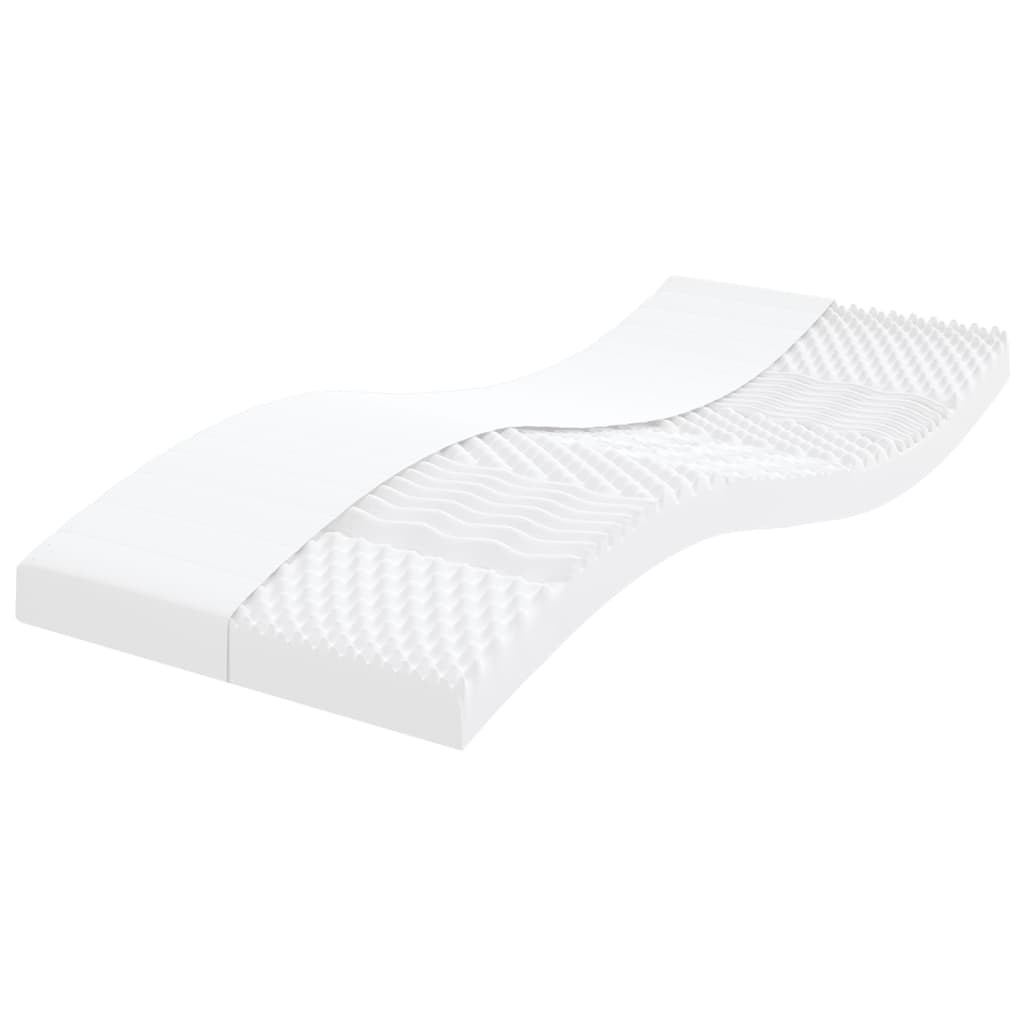 VidaXL Materace piankowe 2 szt. białe 100x200 cm