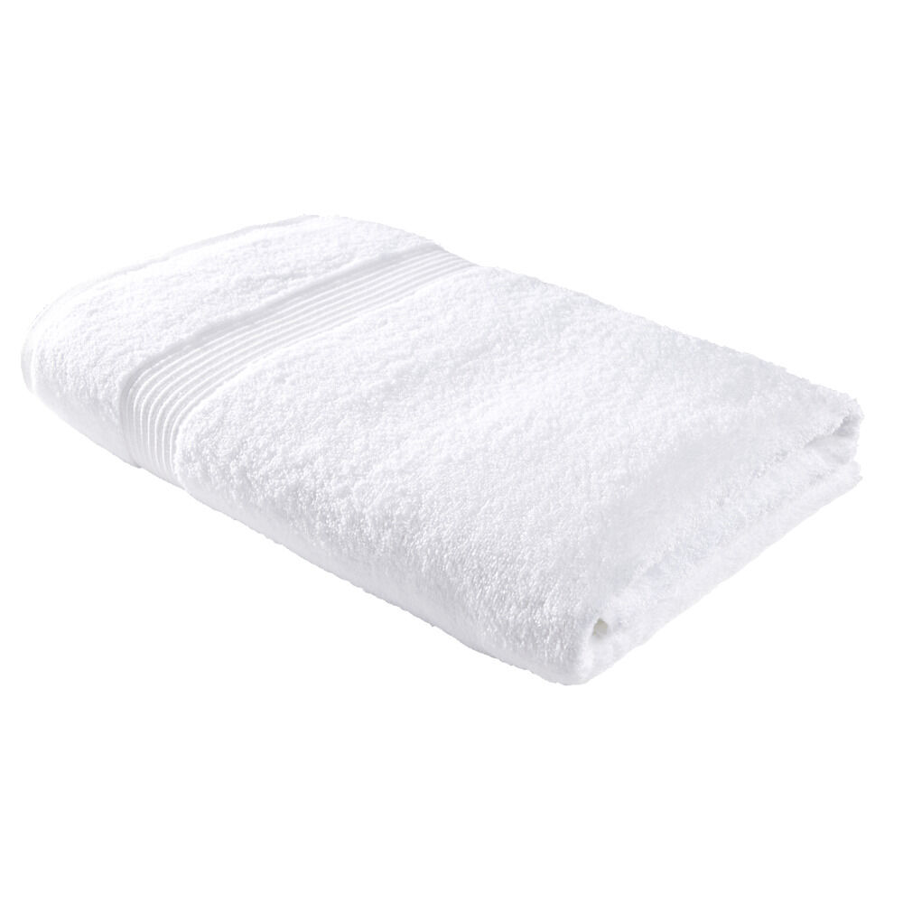 Drap de bain maxi 90x150cm coton blanc craie