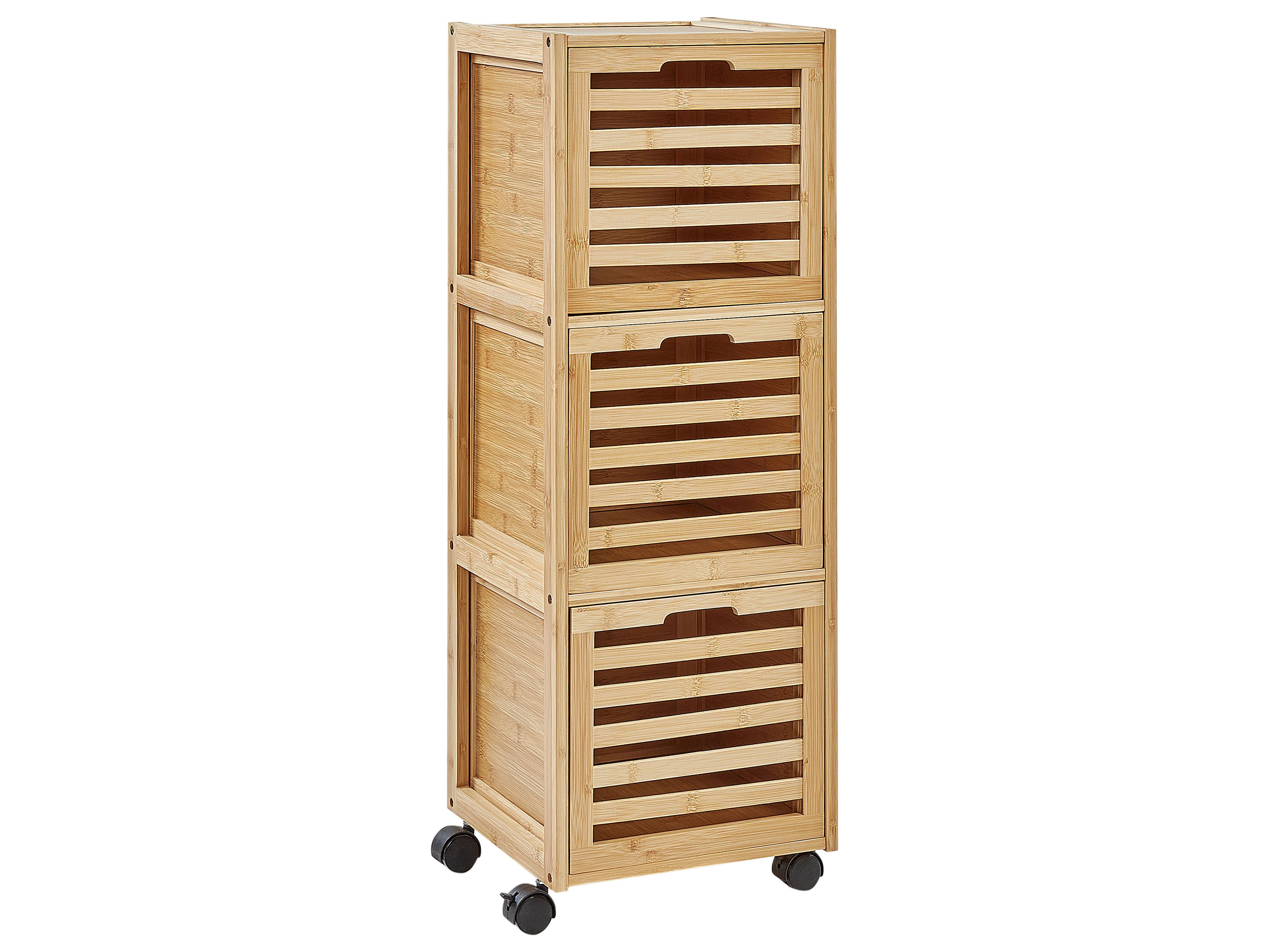 Bathroom Cabinet SHAWNEE Bamboo 32 cm Light Brown