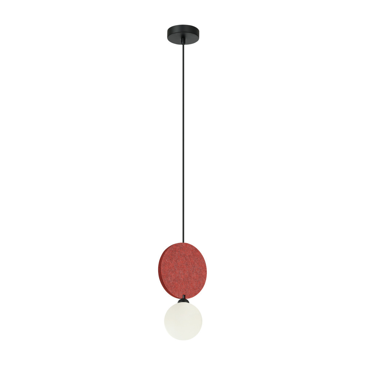 Lampa wisząca czarna ANDREA 1xG9x25W wym: 118x18x12 cm Italux