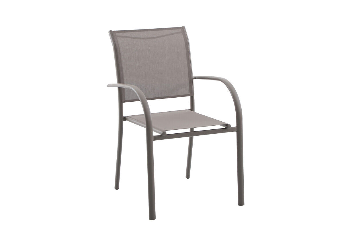 Cadeira com braços PIAZZA noisette/café