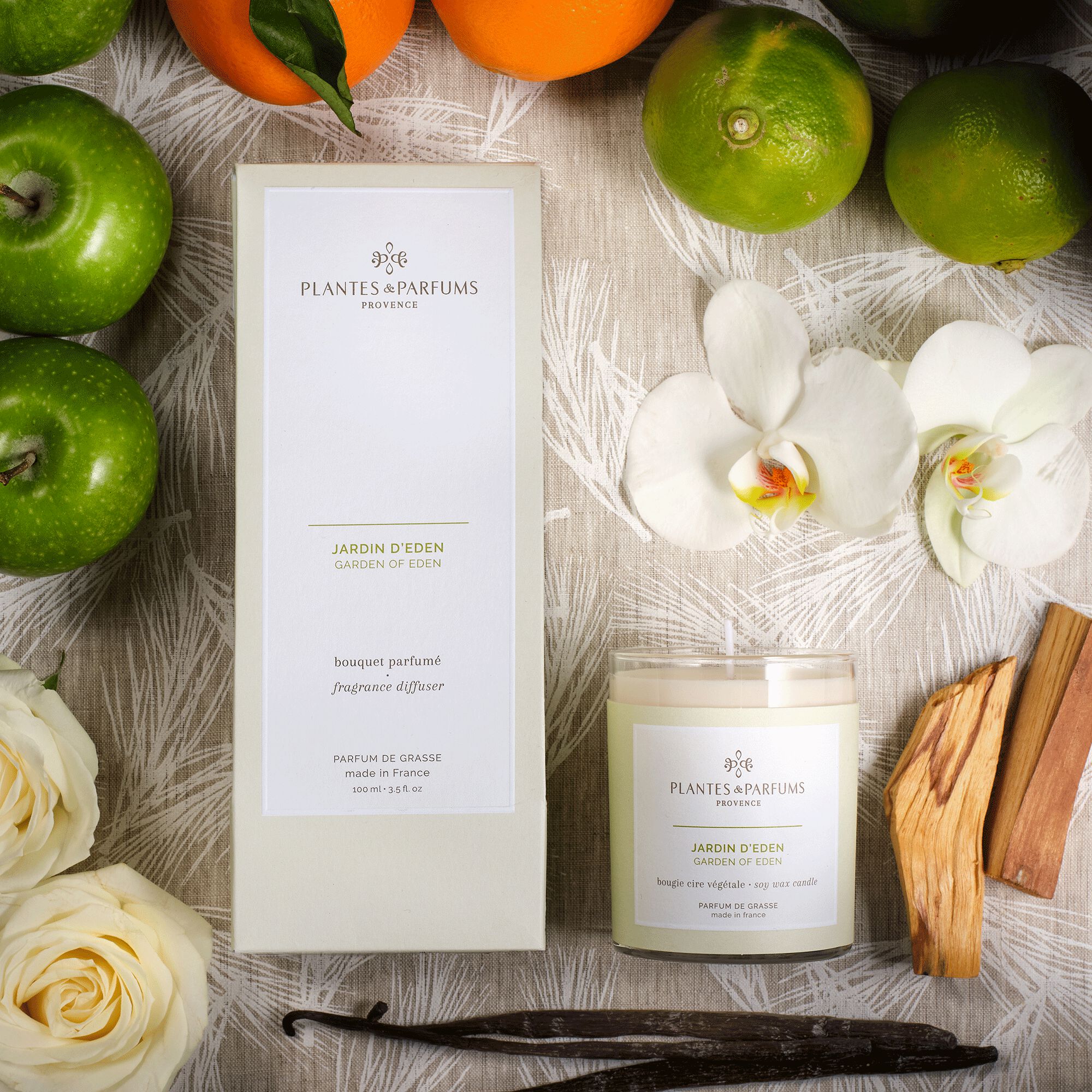 MANON - Bougie parfumée senteur Jardin d'Eden 180g