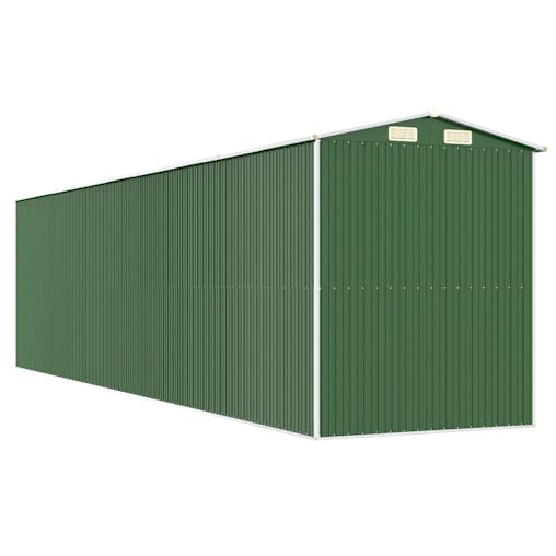 NNEVL Garden Shed Green 192x772x223 cm Galvanised Steel