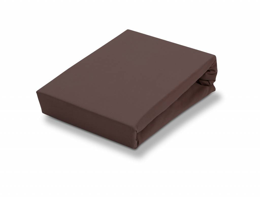 Jersey Supreme Hoeslaken Taupe   180-200 x 200-220 cm   Bruin