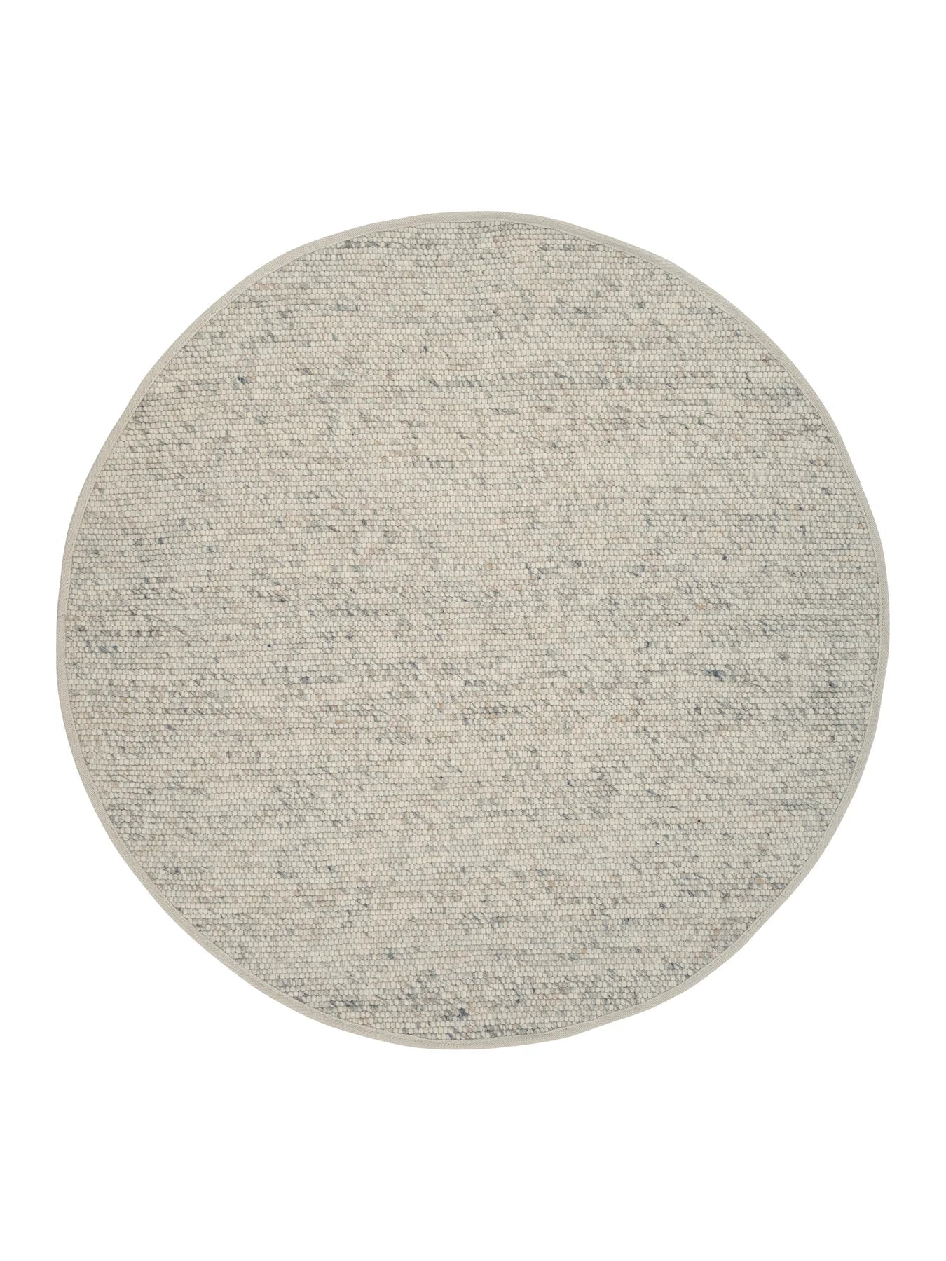 Mrcarpet wollen vloerkleed Gotland - beige/gemeleerd - Ø 240 cm