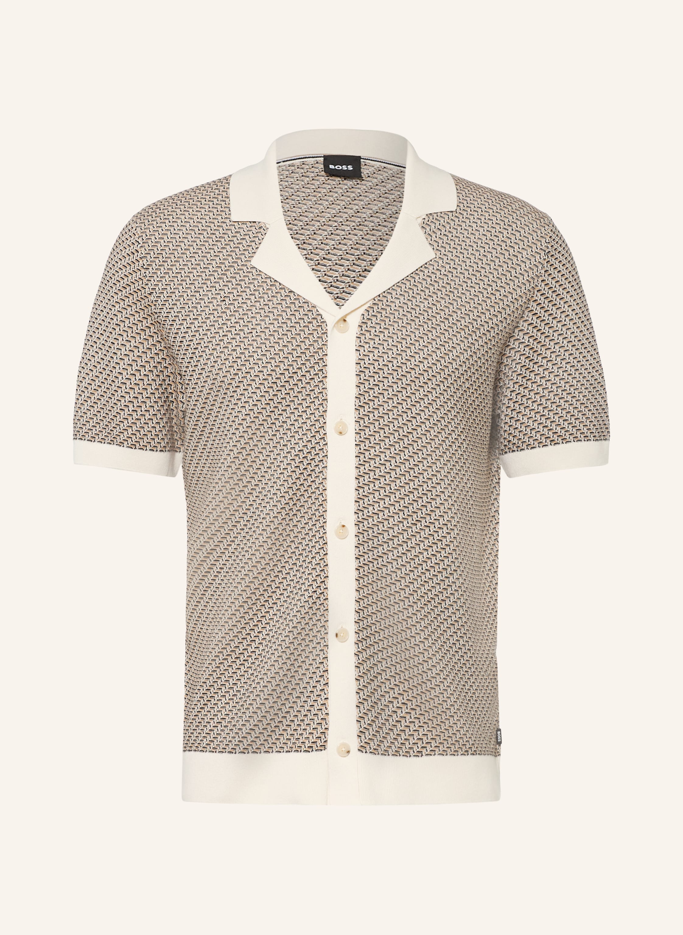 BOSS Strickhemd LOMARE Regular Fit