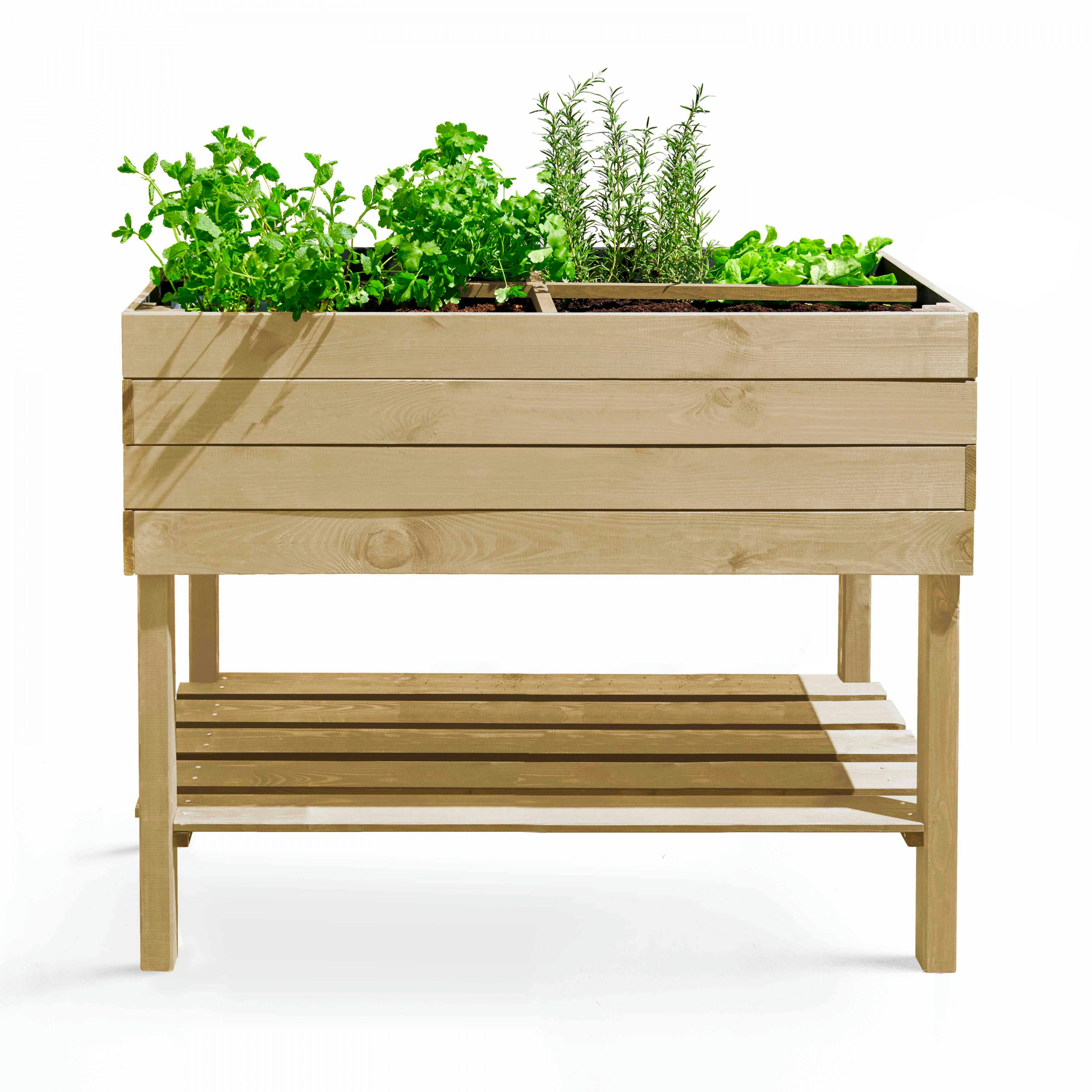 TOPI - Potager en bois rectangulaire sur pied
