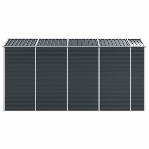 NNEVL Garden Shed Anthracite 191x385x198 cm Galvanised Steel