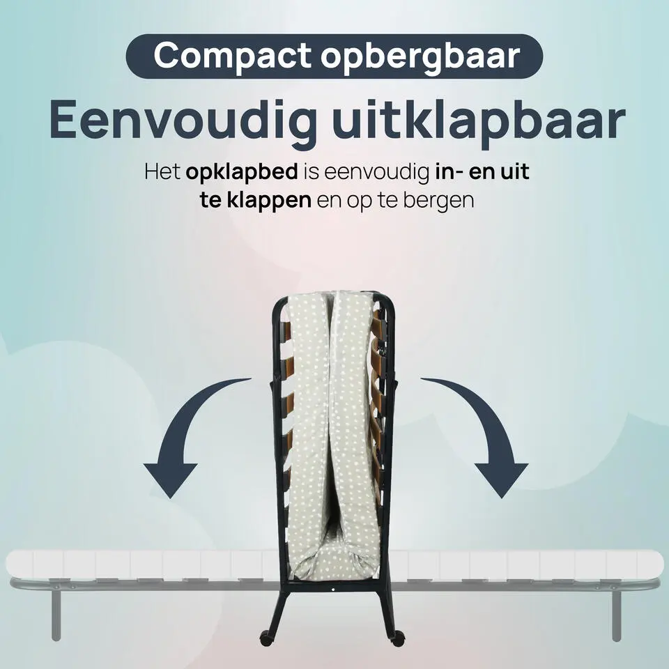 Troonz? Vouwbed One deluxe - Logeerbed - Inclusief hoofdkussen en Dekbed