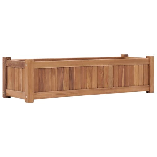 NNEVL Raised Bed 100x30x25 cm Solid Teak Wood