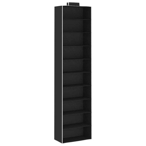 Wisząca półka Czarny 30 x 15 x 120 cm Tkanina vidaXL