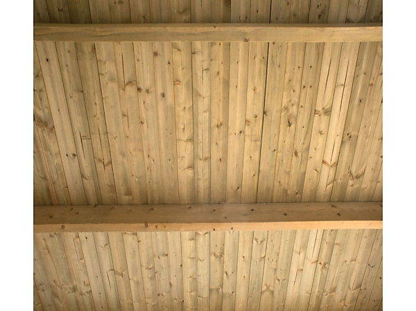 Carport Adosse Bois RIVERSIDE - 2 Voiture - 548 x 550 - Abri 2 Voitures - Feutre Bitumeux sur les Voliges - Toit Plat