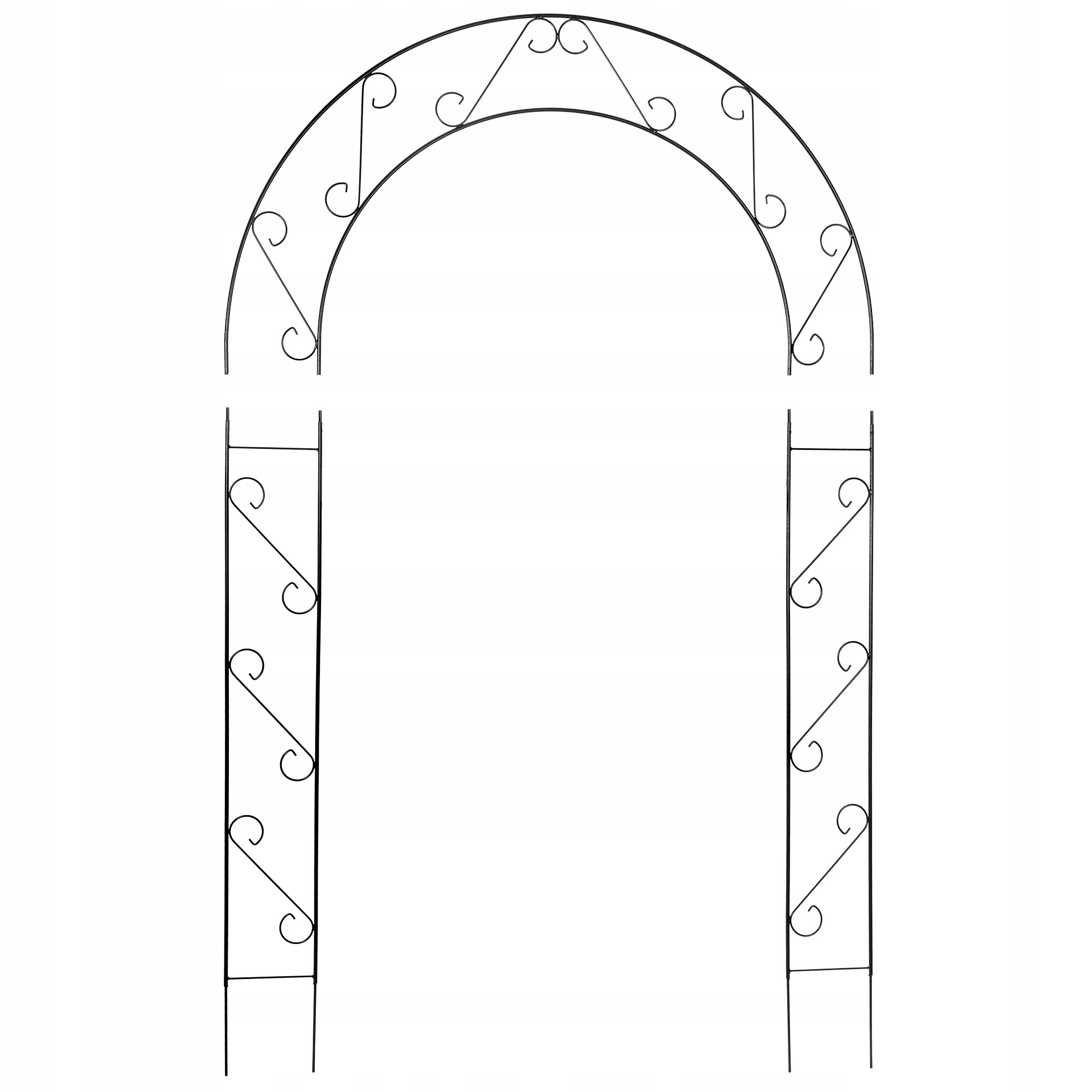 Pergola Ogrodowa Metalowa Łuk Na Kwiaty Róże 240cm