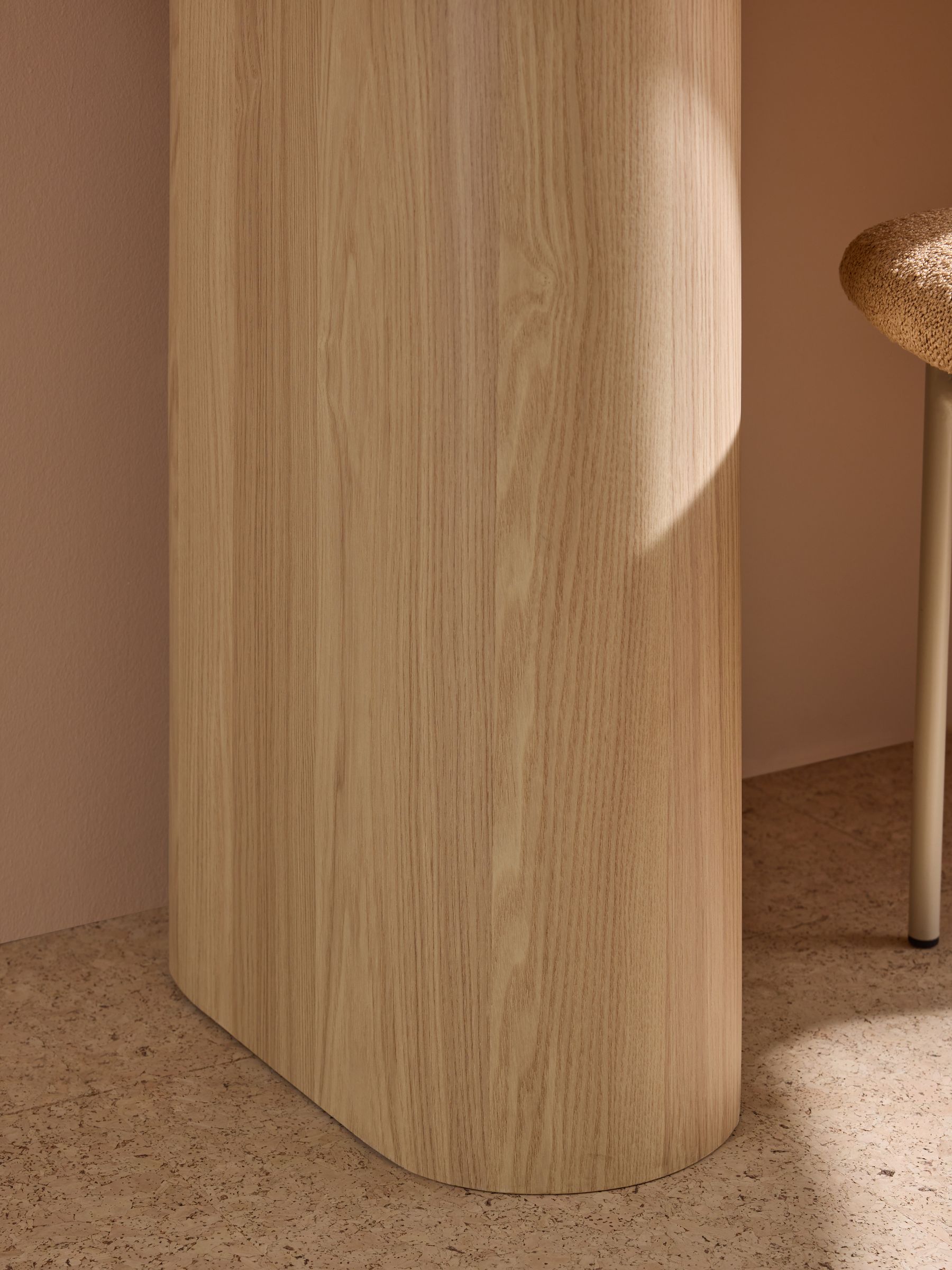 Kain Storage Desk in Light Oak Effect