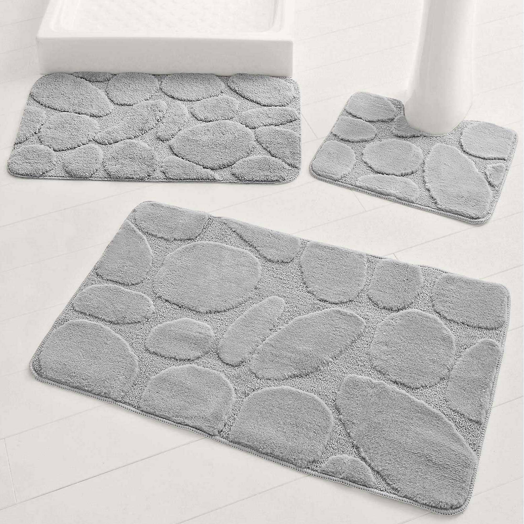 Tapis de bain motif galets