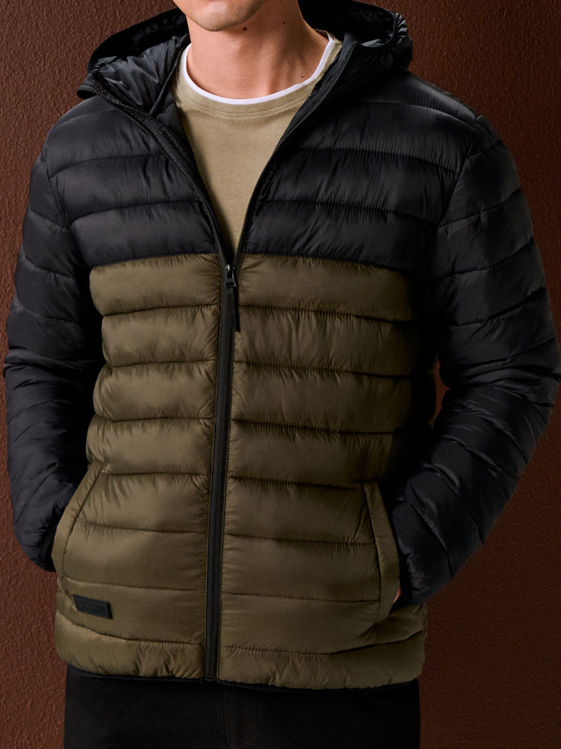Kurtka puffer z kapturem