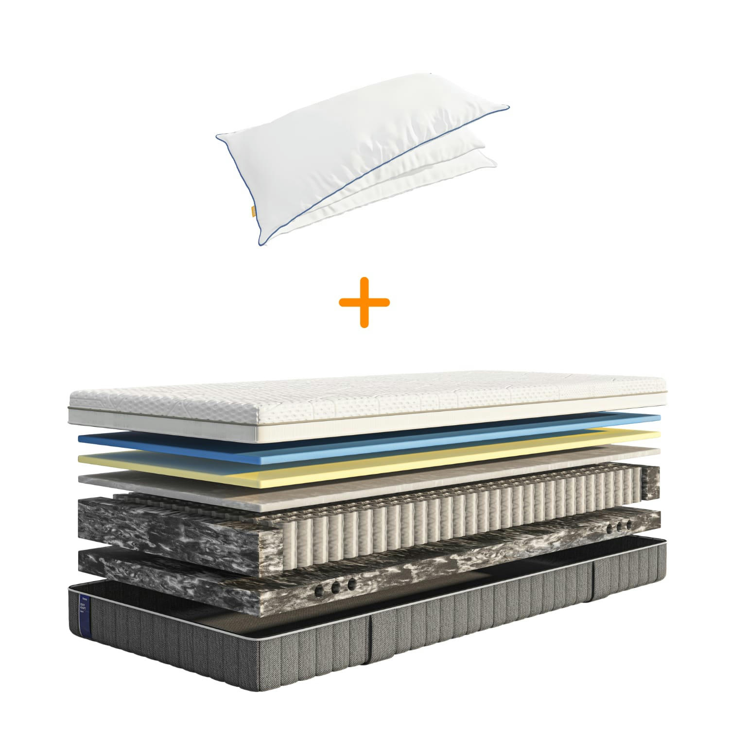 BODY ADAPT HYBRID PILLOW - Emma Deluxe | Body Adapt Hybrid 90X190 + Oreiller Nuage 60x60