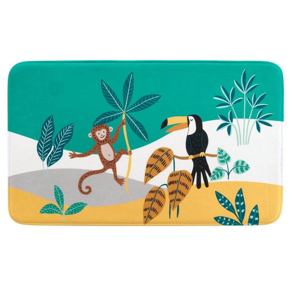 JUNGLE STORY - Tapis rectangle effet velours 45x75cm