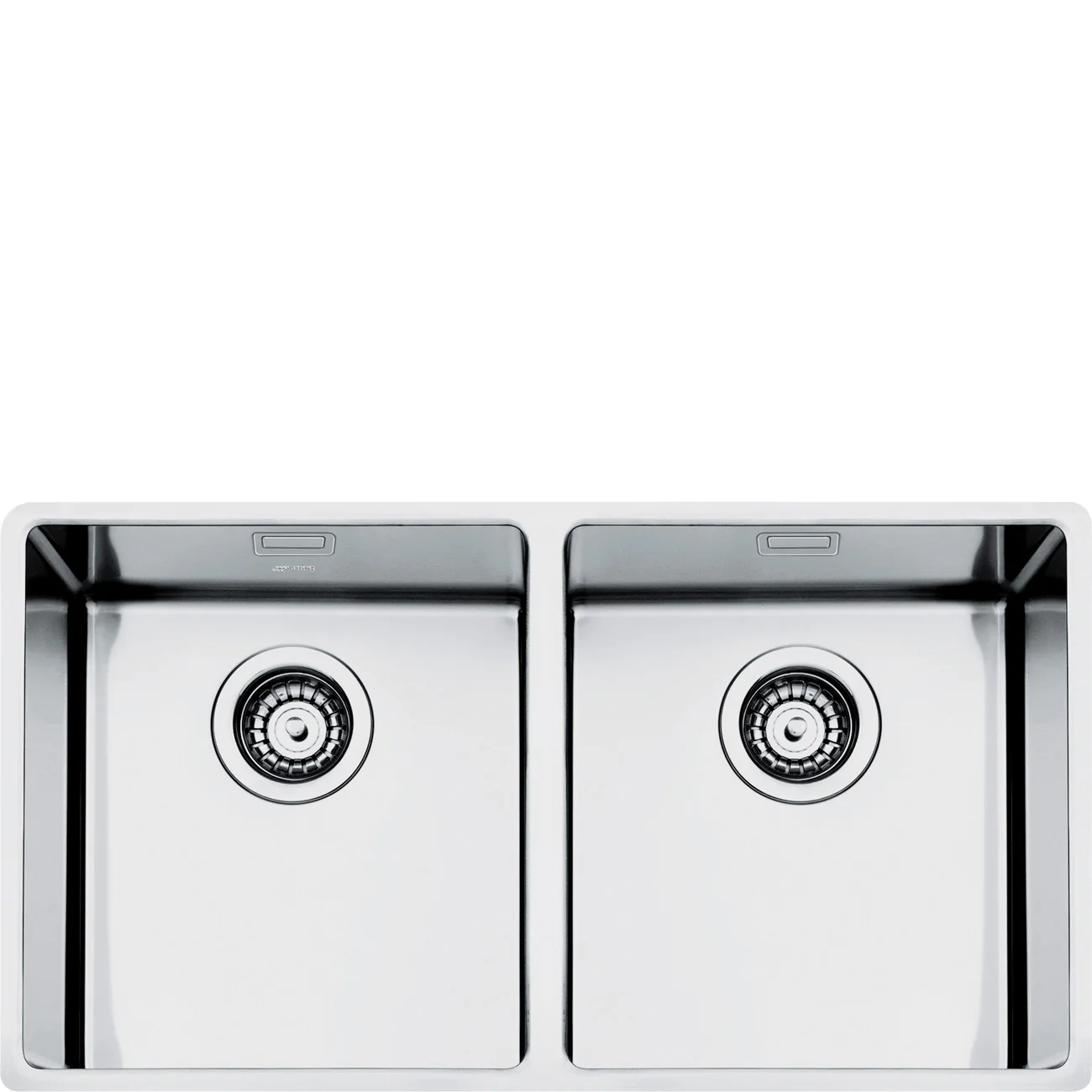 80cm Mira Double Bowl Undermounted Sink Stainless Steel