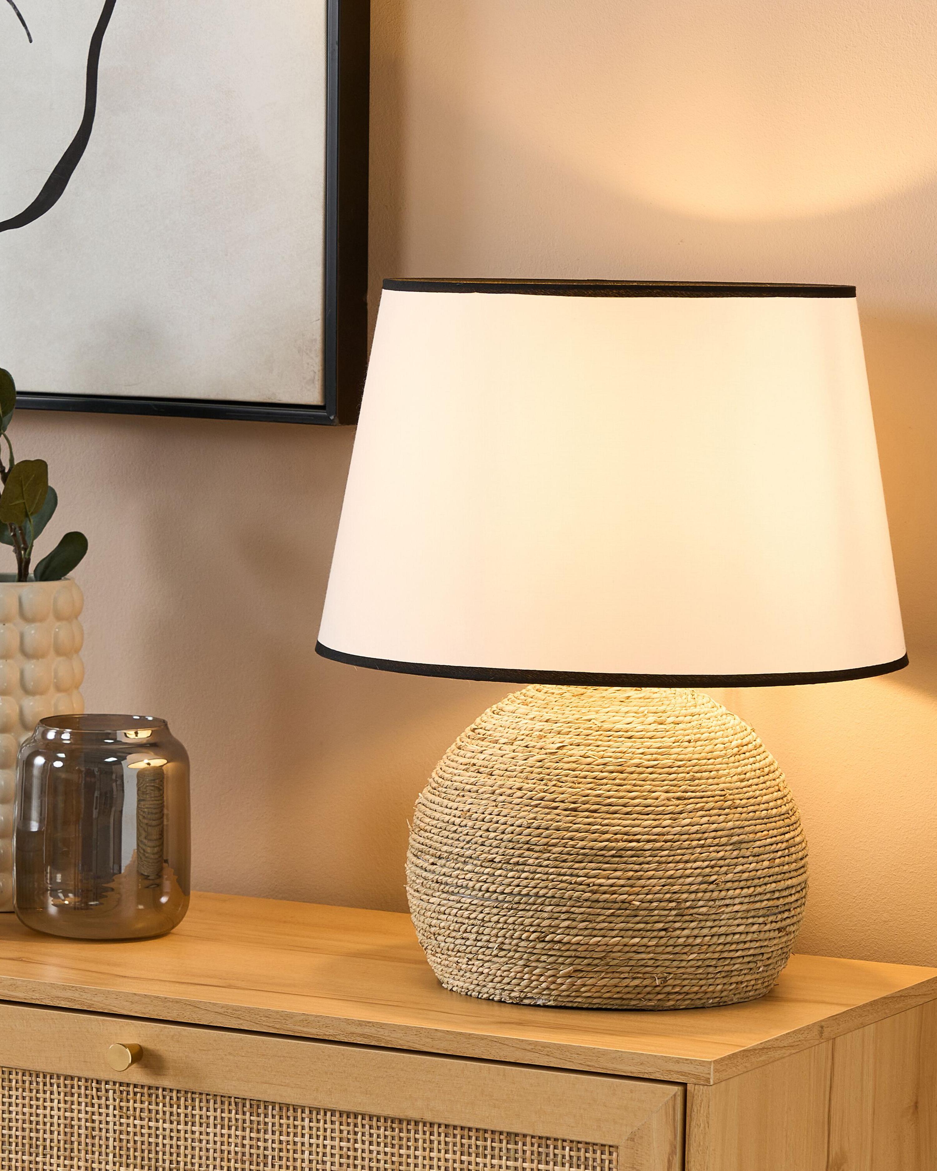 Table Lamp GROWEE Wicker Natural