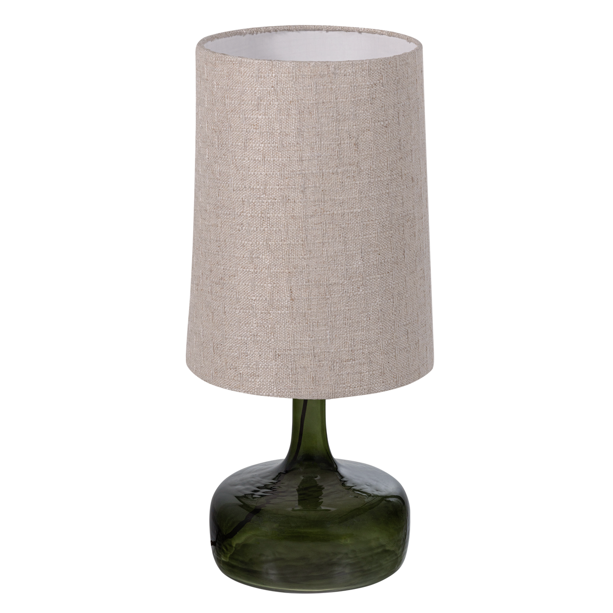 WOOOD tafellamp met kap Luma - Glas - Groen/Naturel - 60x27x27