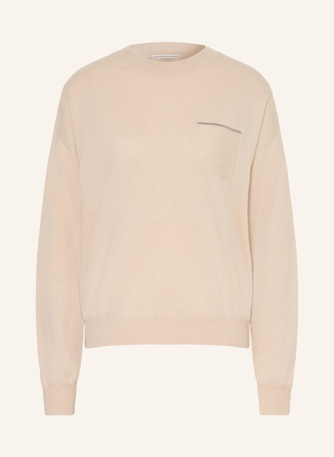 PESERICO Cashmere-Pullover mit Schmucksteinen