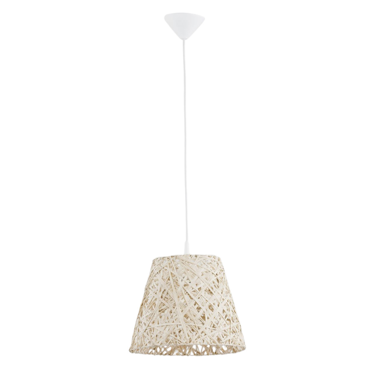Lampa wisząca beżowa Cannuccia 1xE27x60W wym: 120x32x30 cm Alfa